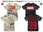 T-Shirt Marvel - 2 soggetti - BOX20 - MAR_BOX20