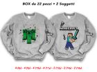 Felpa Minecraft - 2 Soggetti - 55723 - MCF2BOX22