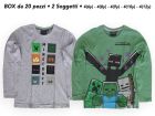T-Shirt Minecraft ML - 2 soggetti - Box 20 pz - MCTS1.BOX20