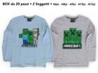T-Shirt Minecraft ML - 2 soggetti - Box 20 pz - MCTS2.BOX20