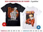 T-Shirt Naruto - 2 soggetti - BOX 20 pz - NAR01_BO20