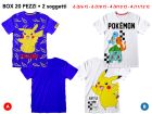 T-Shirt Pokemon - 2 soggetti - BOX20 - BAMBINO - PKTS5_BOX20