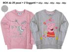 Felpa Peppa Pig ML - 2 soggetti - Box 20 pz - PPF1.BOX20