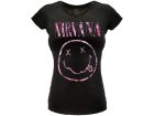 T-Shirt Music woman Nirvana Smile - RNI3