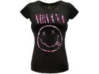 T-Shirt Music Nirvana Donna - Smile Fiorato - RNI3