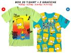 T-Shirt Simpson - 2 soggetti - BOX20 - SIM1.B_BOX20