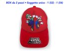 Cappello Super Mario - 1 Soggetto - Box 2 pz. - SMCAP9A.BOX2