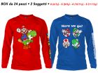 T-Shirt Super Mario ML - 2 soggetti - 60479 - SMTS5MLBOX24