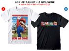 T-Shirt Super Mario - 2 soggetti - BOX20 - SMTS6_BOX20
