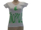 T-Shirt Solo Parole Donna Basic e#xE8; Troppo - SPTDTROP.BI
