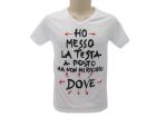 T-Shirt Solo Parole Uomo Basic Ho Messo La Testa A - SPTUTES.BI