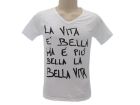 T-Shirt Solo Parole Uomo Basic La vita e#xE8; bell - SPTUVITBE.BI