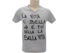 T-Shirt Solo Parole Uomo Basic La vita e#xE8; bell - SPTUVITBE.GR