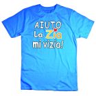 T-Shirt Aiuto la zia mi vizia - UBAZV.AZ