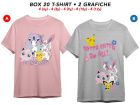 T-shirt Pokemon - 2 Soggetti - BOX 20 pz - BAMBINA - PK5.B_BOX20